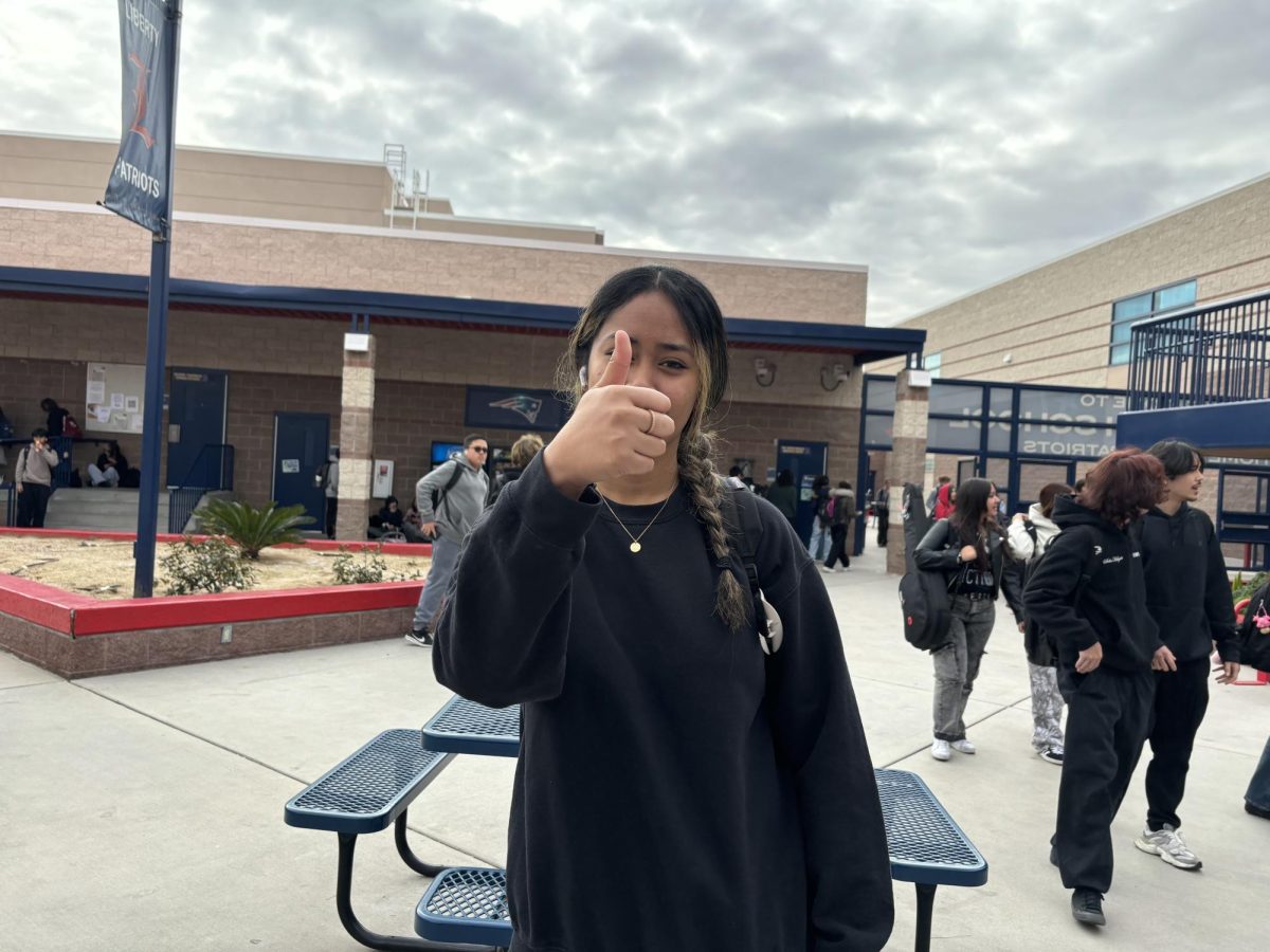 Liberty High School Senior, Ailine Lolesio posing for an interview about 2016