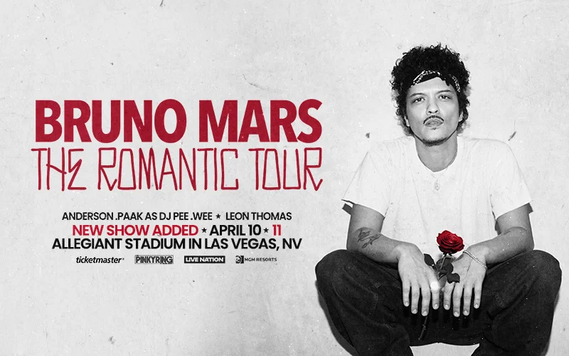 Bruno Mars Tour Announcement 